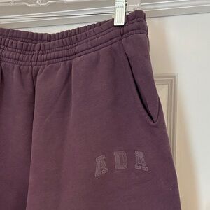 Adanola Mauve Track Joggers with ADA Embroidery